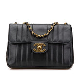 シャネル マドモアゼル ココマーク チェーン ショルダーバッグ ハンドバッグ ブラック キャビアスキン レディース CHANEL 【中古】